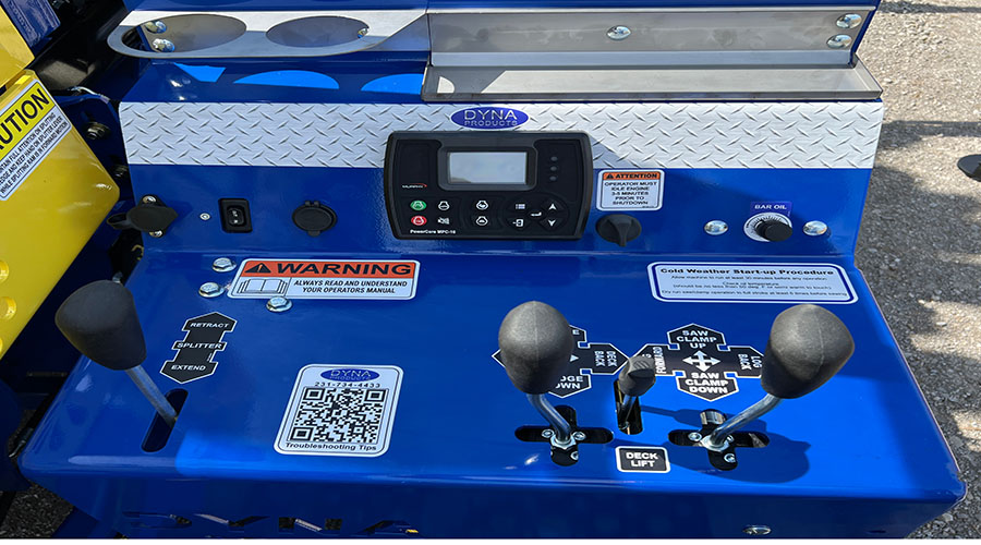 Control Panel-DYNA SC-15 Firewood Processors